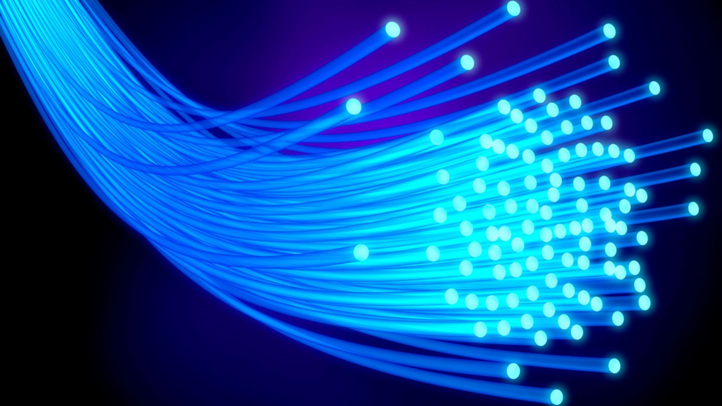 Strands in a fiber optic glass cable