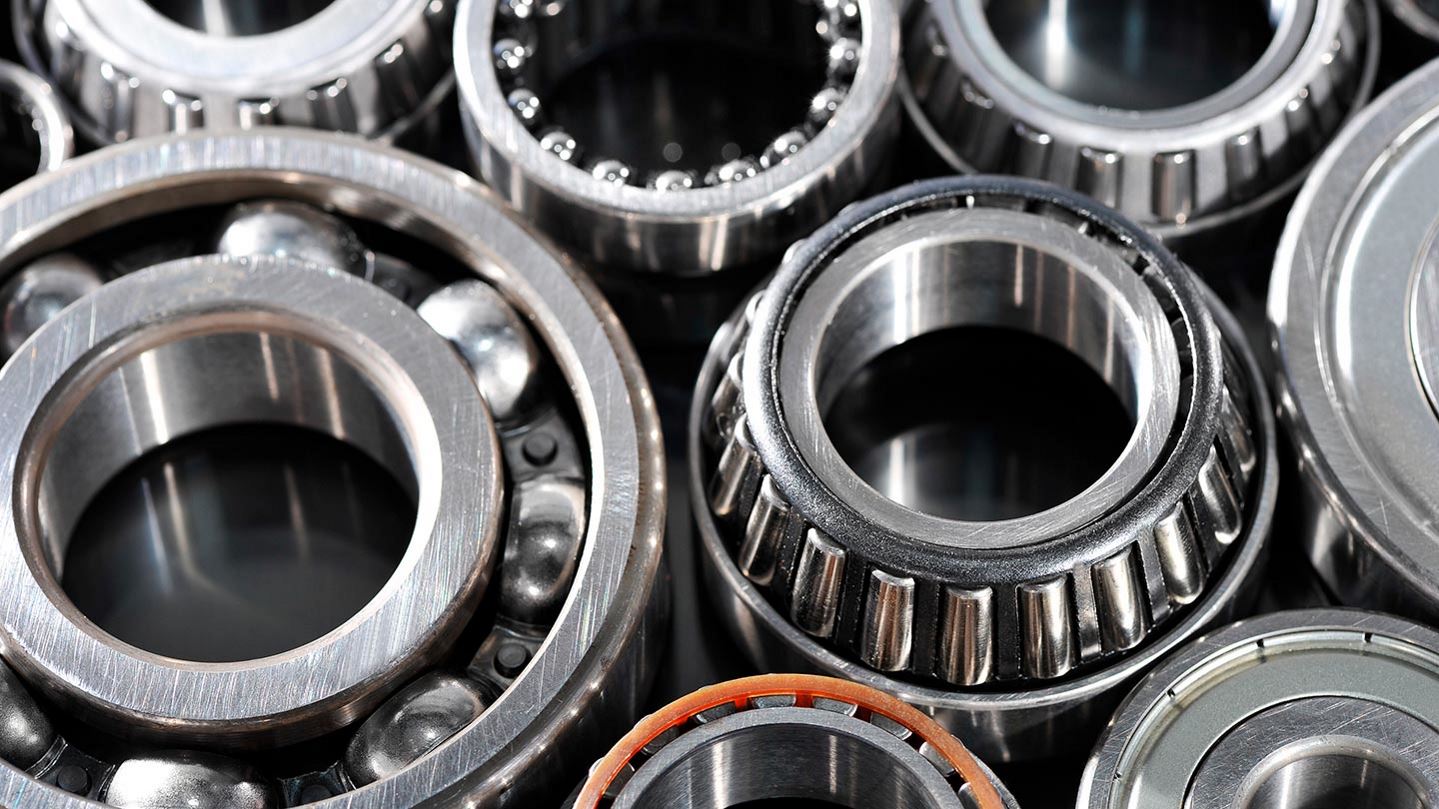 Different size ball bearings