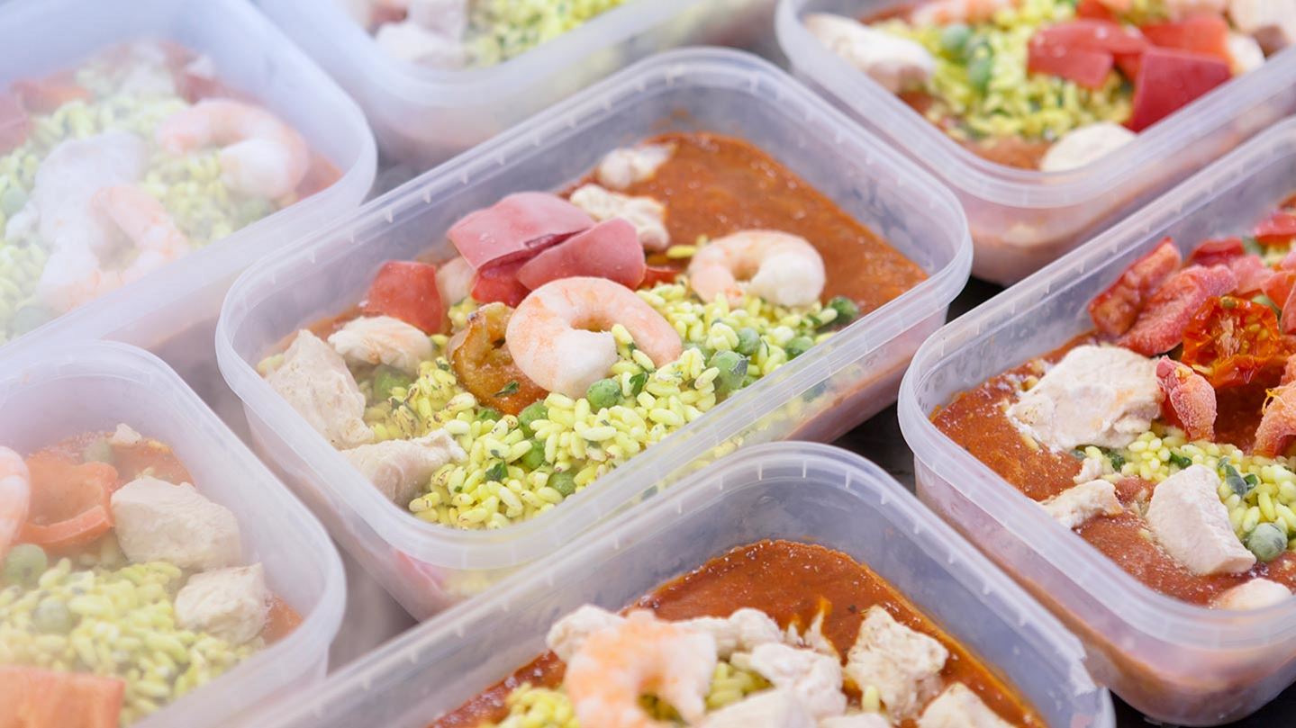 Frozen prepared meal